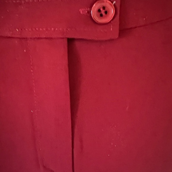 NWT Klandestine Midi Italy Pencil Skirt Euro Size 42/US 6 Burgundy, side slit - Picture 8 of 13